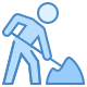 icon of man with shovel
